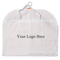 Organic cotton reusable clothing bag custom garment suit bags with handle